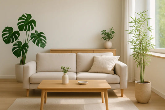 clean living room plants, indoor bamboo